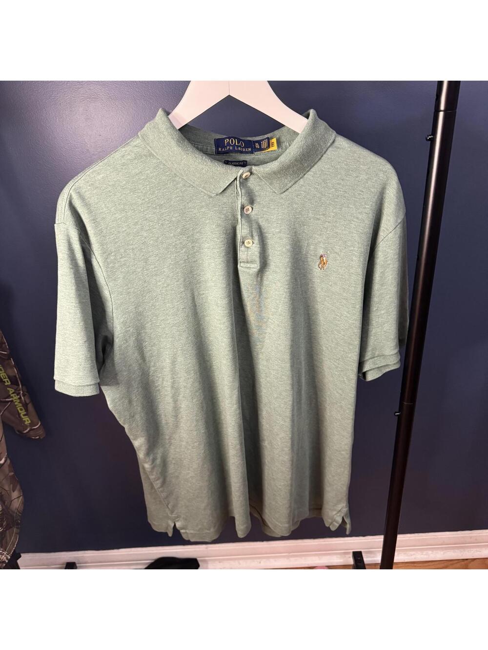 Polo Ralph Lauren Green Classic Fit Polo Shirt XL Cotton (Authenticated)